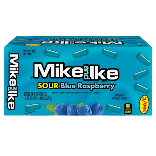 Mike and Ike - Sour Blue raspberry (0.78 ounce 24 pack )