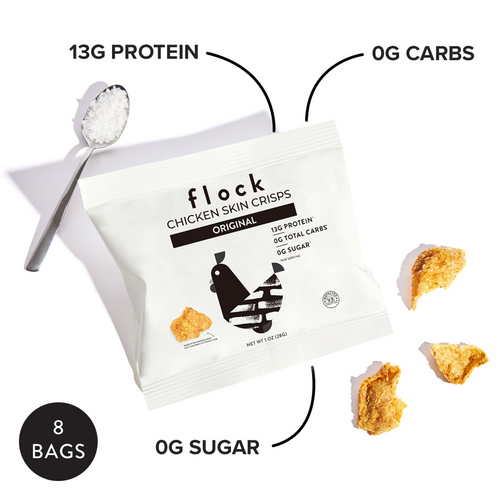 Flock Original Chicken Skin Crisps 1 oz
