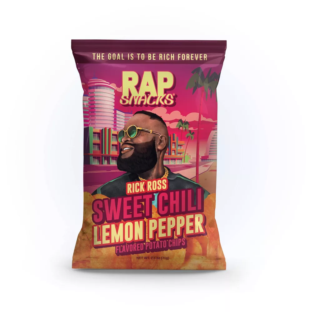 Rap Snacks Sweet Chili Lemon Pepper Chips Rick Ross 2.5 oz